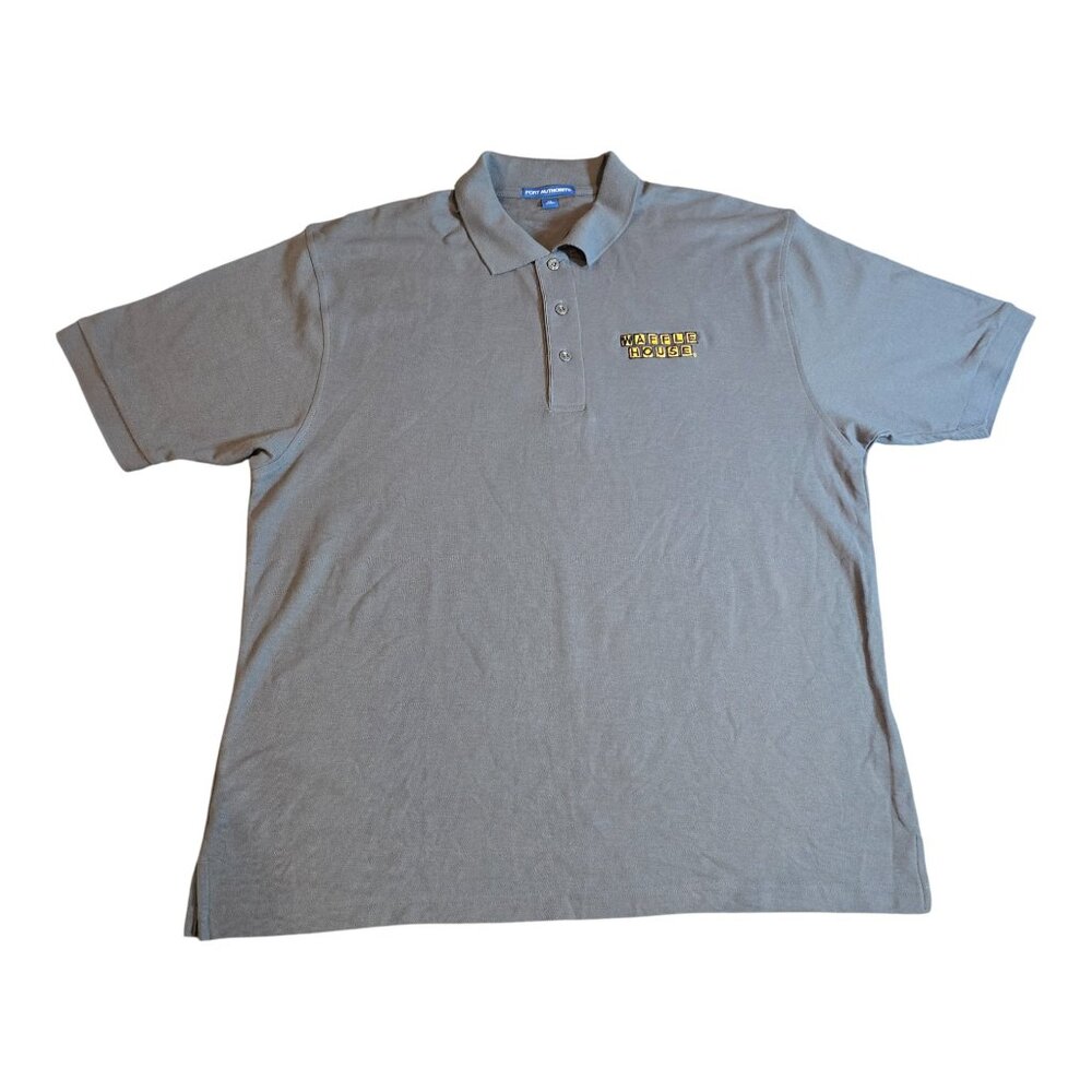 Waffle House Polo Shirt by Port Authority Uniform? Dark Gray Men Size XL